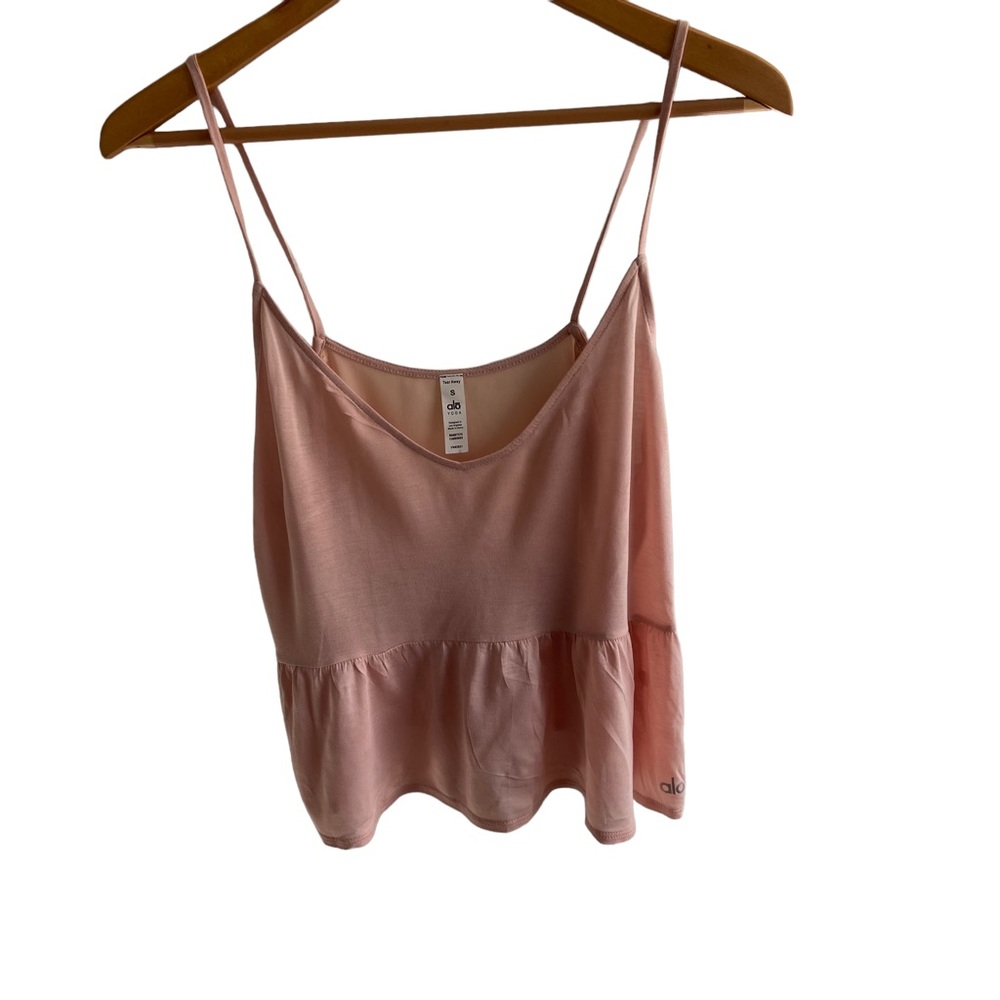 Alo yoga women tank top size small color peach